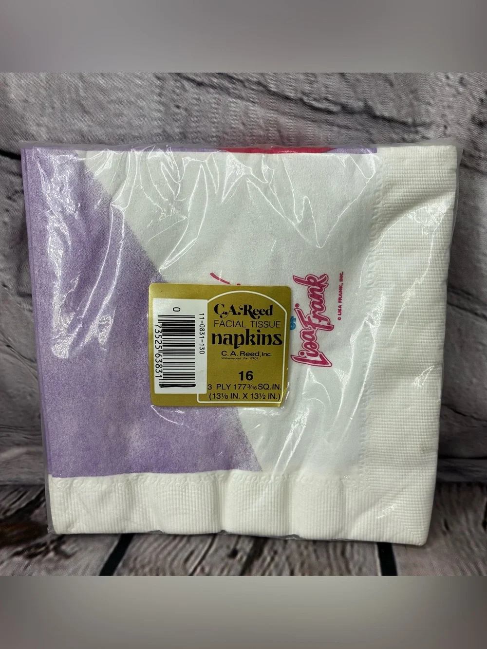 Vtg 90s Nostalgia Lisa Frank Teddy Bear Rainbow Birthday Party 16 Napkins New